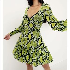 Acid Serpent Heavenly wrap dress